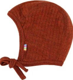 Børn Joha Babyhjelme|Uld|Babyhjelm - Uld - Rib - 2-lags - Rust
