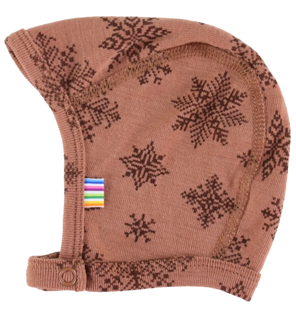 Børn Joha Babyhjelme>Babyhjelm - Uld - Rust frv.