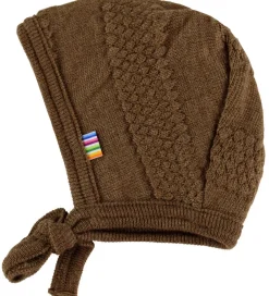 Børn Joha Babyhjelme|Unisex-Tøj|Babyhjelm - Uld - Strik - Varm Brun