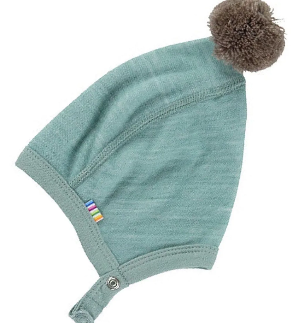 Børn Joha Babyhjelme>Babyhjelm - Uld/Bambus - Grøn