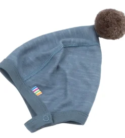 Børn Joha Babyhjelme|Babyhjelm - Uld/Bambus - Blå