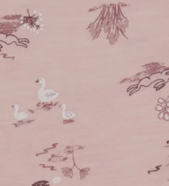 Børn Joha Babyhjelme|Babyhjelm - Uld/Bambus - Lyserød m. Print