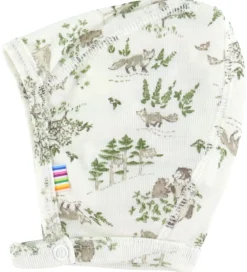 Børn Joha Babyhjelme>Babyhjelm - Uld/Silke - Off White m. Træer