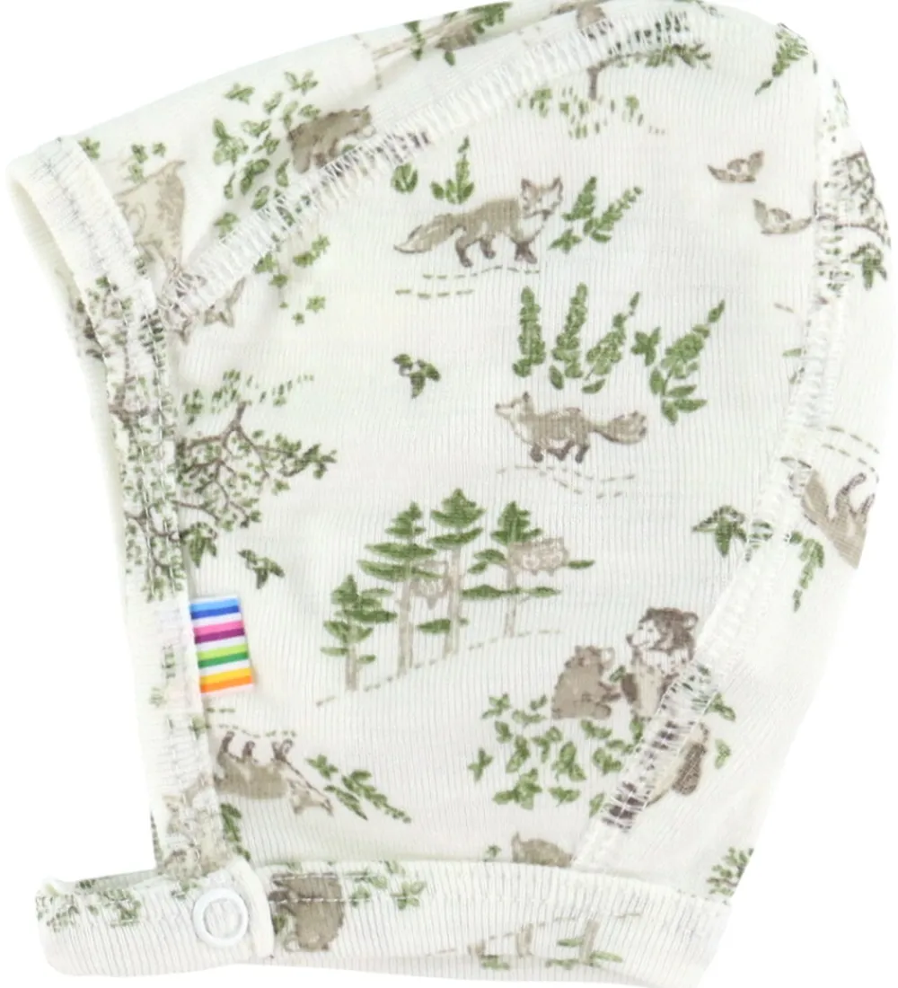 Børn Joha Babyhjelme>Babyhjelm - Uld/Silke - Off White m. Træer