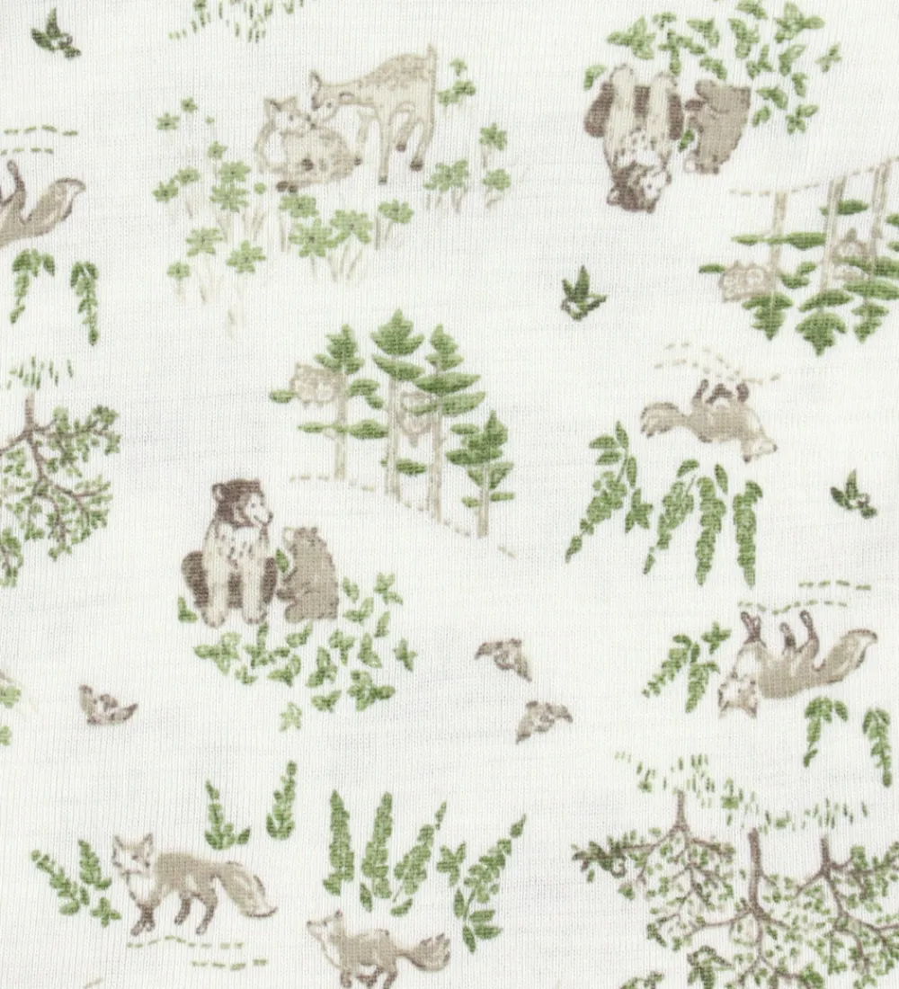 Børn Joha Babyhjelme>Babyhjelm - Uld/Silke - Off White m. Træer