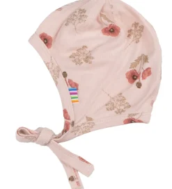 Børn Joha Babyhjelme>Babyhjelm - Viskose/Bambus - Lyserød m. Blomster