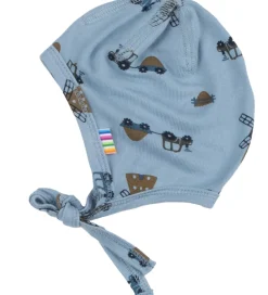 Børn Joha Babyhjelme>Babyhjelm - Viskose/Bambus - Blå m. Vindmøller
