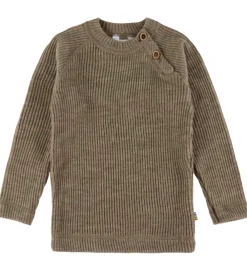 Børn Joha Bluser|Unisex-Tøj>Bluse - Strik - Uld - Beige Meleret