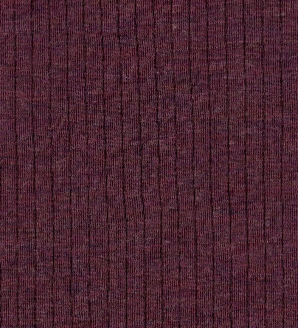 Børn Joha Uld>Bluse - Uld - Rib - Blomme