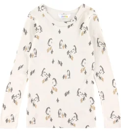 Børn Joha Bluser|Unisex-Tøj>Bluse - Viskose/Bambus - Lys Beige m. Print