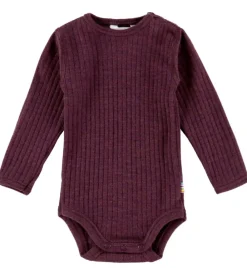 Børn Joha Bodyer|Uld>Body l/æ - Uld - Rib - Blomme