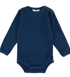 Børn Joha Bodyer|Uld>Body l/æ - Uld - Rib - Mørk Turkis