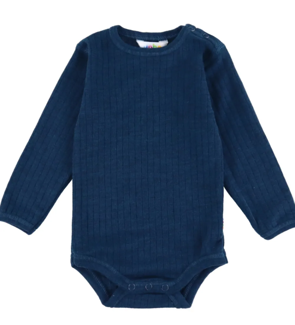 Børn Joha Bodyer|Uld>Body l/æ - Uld - Rib - Mørk Turkis