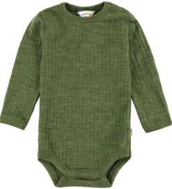 Børn Joha Bodyer|Uld|Body l/æ - Uld - Rib - Mørk Oliven
