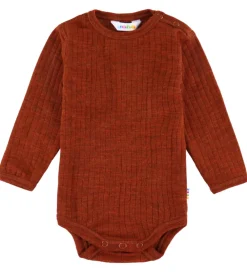 Børn Joha Bodyer|Uld|Body l/æ - Uld - Rib - Rust