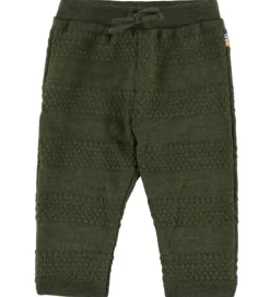 Børn Joha Bukser Og Jeans|Uld|Bukser - Strik - Uld - Mos Grøn