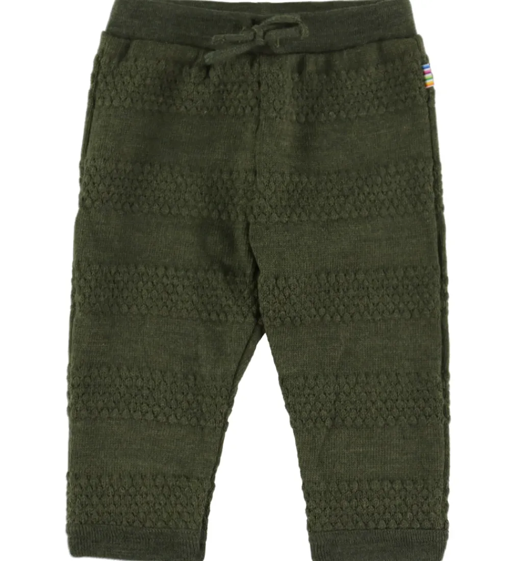 Børn Joha Bukser Og Jeans|Uld|Bukser - Strik - Uld - Mos Grøn
