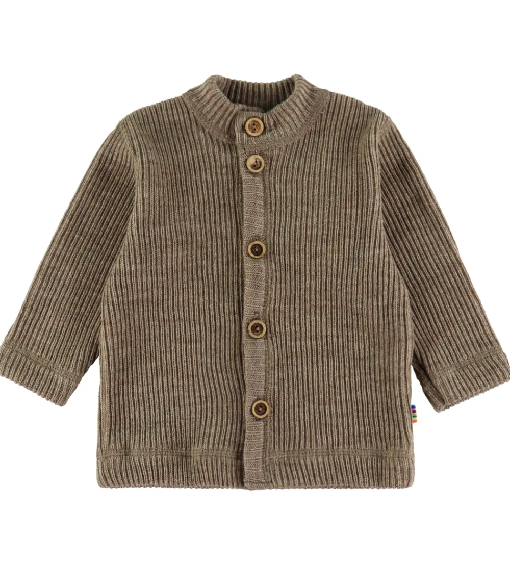 Børn Joha Cardigans|Unisex-Tøj|Cardigan - Strik - Uld - Beige Meleret