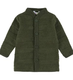 Børn Joha Cardigans|Unisex-Tøj>Cardigan - Strik - Uld - Mos Grøn