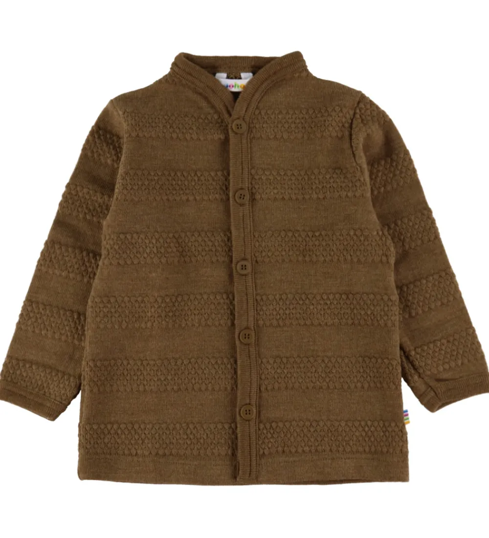 Børn Joha Cardigans|Unisex-Tøj|Cardigan - Strik - Uld - Varm Brun
