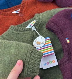 Børn Joha Cardigans|Uld|Cardigan - Uld - Mørk Oliven