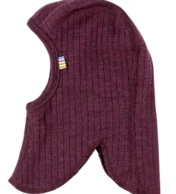 Børn Elefanthuer|Uld|Joha Elefanthue - Uld - Rib - 2-lags - Blomme