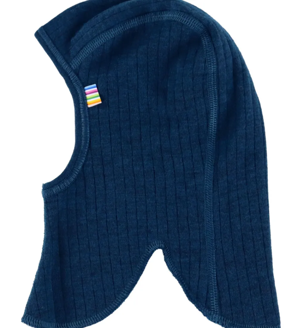 Børn Joha Elefanthuer|Uld|Elefanthue - Uld - Rib - 2-lags - Mørk Turkis