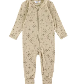 Børn Joha Heldragter>Heldragt m. Fødder - Uld - Beige m. Stjerner