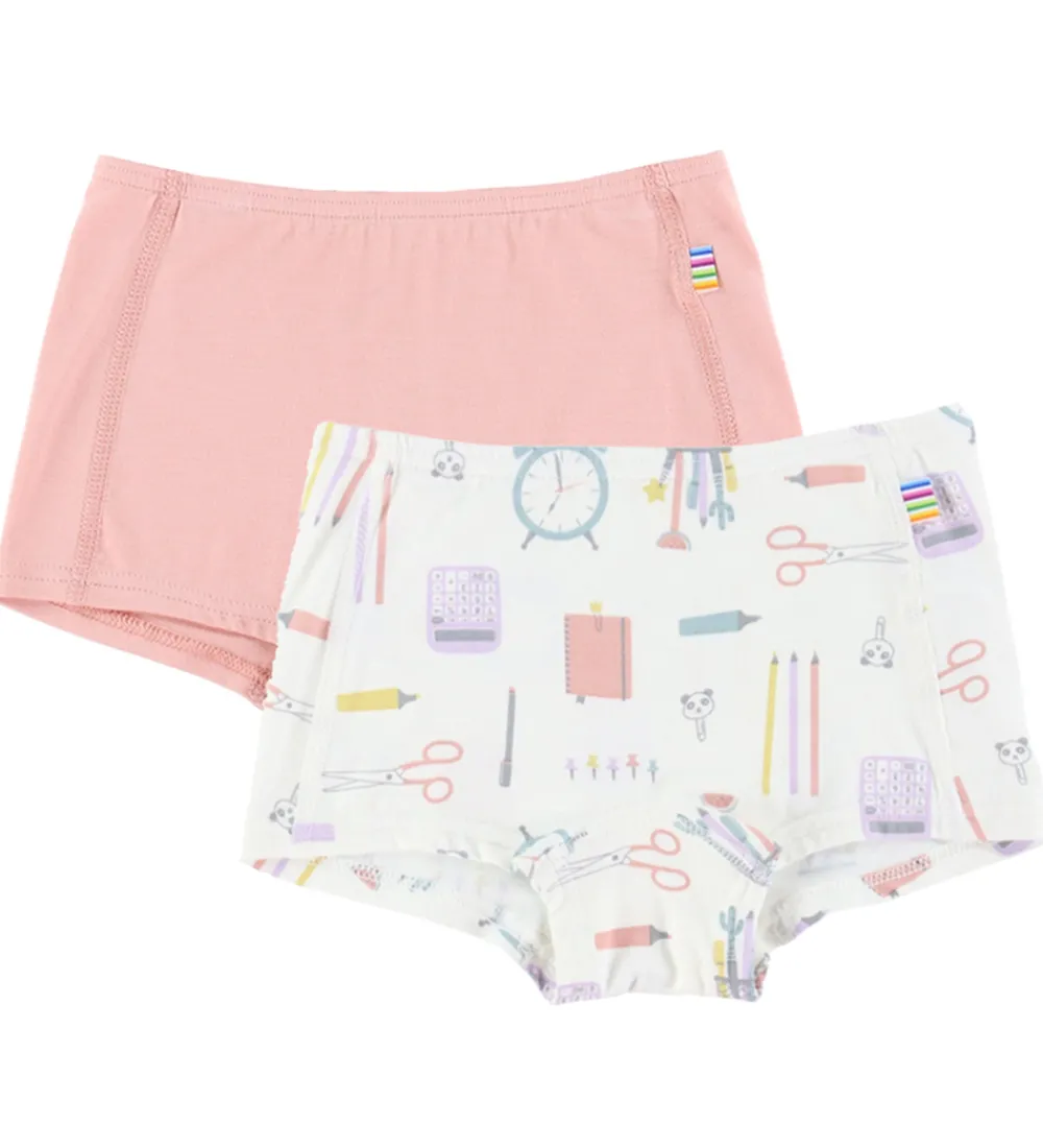 Børn Joha Undertøj|Pigetøj|Hipster - 2-pak - Viskose/Bambus - Off White m. Print