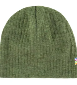 Børn Joha Huer Og Hatte|Uld|Hue - Uld - Rib - Mørk Oliven