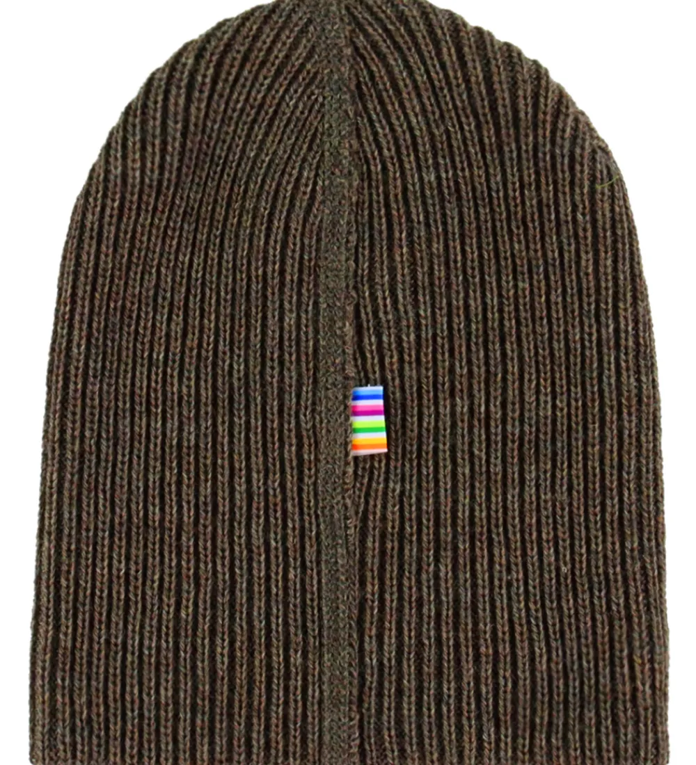 Børn Joha Huer Og Hatte|Unisex-Tøj>Hue - Uld - Strik - Brun Meleret