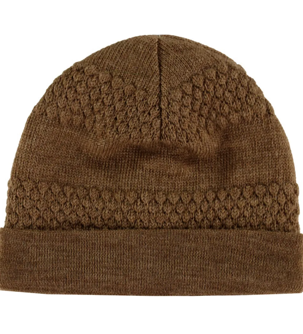 Børn Joha Unisex-Tøj|Pigetøj>Hue - Uld - Strik - Varm Brun