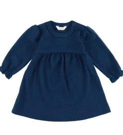 Børn Joha Kjoler|Uld|Kjole - Uld - Rib - Mørk Turkis