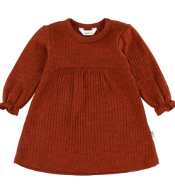 Børn Joha Kjoler|Uld|Kjole - Uld - Rib - Rust