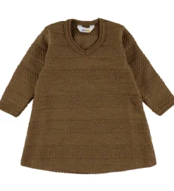 Børn Joha Kjoler|Pigetøj|Kjole - Uld - Varm Brun