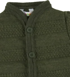 Børn Joha Unisex-Tøj|Pigetøj|Køredragt - Strik - Uld - Mos Grøn