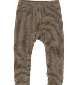 Børn Joha Bukser Og Jeans|Uld|Leggings - Strik - Uld - Beige Meleret