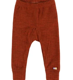 Børn Joha Leggings|Uld|Leggings - Uld - Rib - Rust