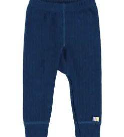 Børn Joha Leggings|Uld|Leggings - Uld - Rib - Mørk Turkis