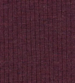 Børn Joha Leggings|Uld>Leggings m. Fødder - Uld - Rib - Blomme