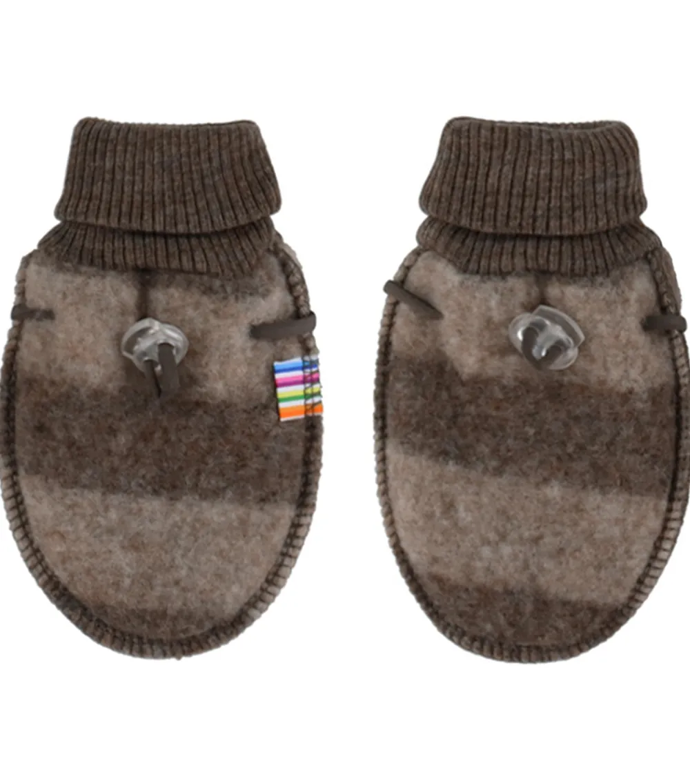 Børn Joha Handsker Og Luffer|Unisex-Tøj|Luffer - Uld - Brun