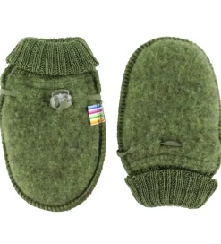 Børn Joha Handsker Og Luffer|Uld|Luffer - Uld - Mørk Oliven