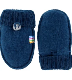 Børn Joha Handsker Og Luffer|Uld|Luffer - Uld - Mørk Turkis