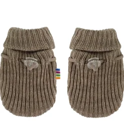 Børn Joha Handsker Og Luffer|Drengetøj|Luffer - Uld - Strik - Beige Meleret