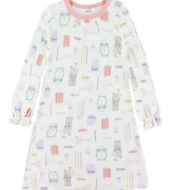 Børn Joha Nattøj|Pigetøj|Natkjole - Viskose/Bambus - Off White m. Print