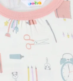 Børn Joha Nattøj|Pigetøj|Natkjole - Viskose/Bambus - Off White m. Print