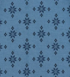 Joha Savlesmække|Savlesmæk - Uld/Bomuld - Blå m. Snefnug