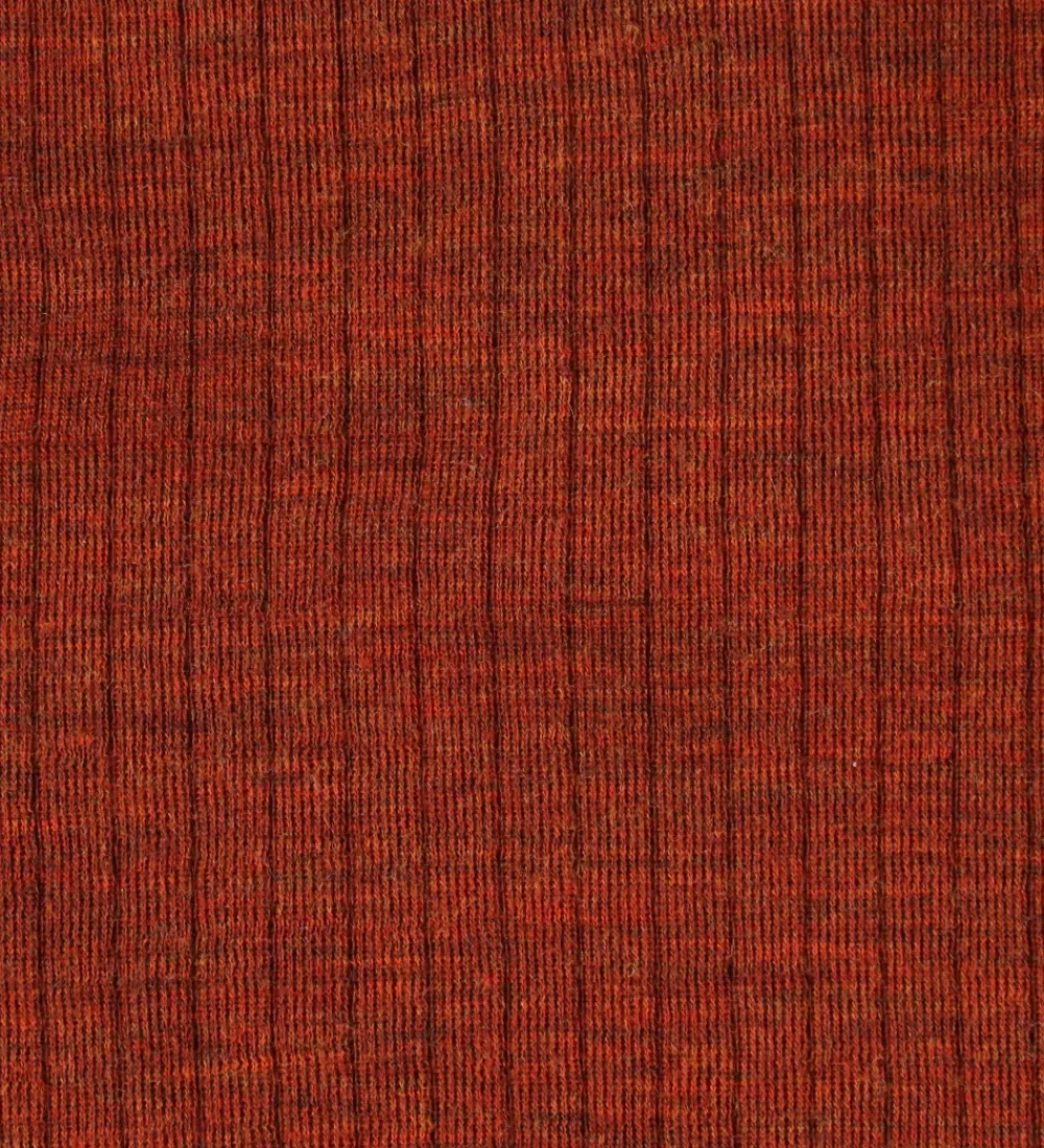 Børn Joha Bodyer|Uld|Slå-om Body l/æ - Uld - Rib - Rust