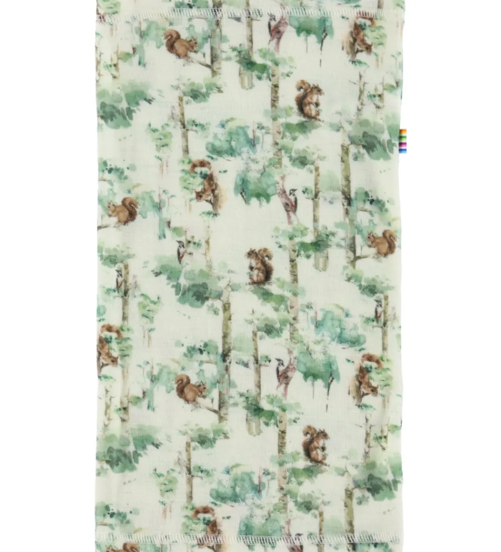 Børn Joha Tørklæder|Halsedisser|Tube - Uld - Off White m. Træer