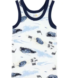 Børn Joha Undertøj|Drengetøj>Undertrøje - Viskose/ Bambus - Off White m. Print